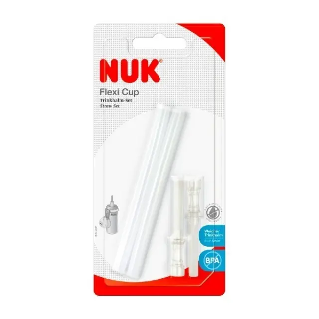 Nuk Ανταλλακτικό Καλαμάκι soft για το Flexi Cup 24M+ ,(2 Καλαμάκια)