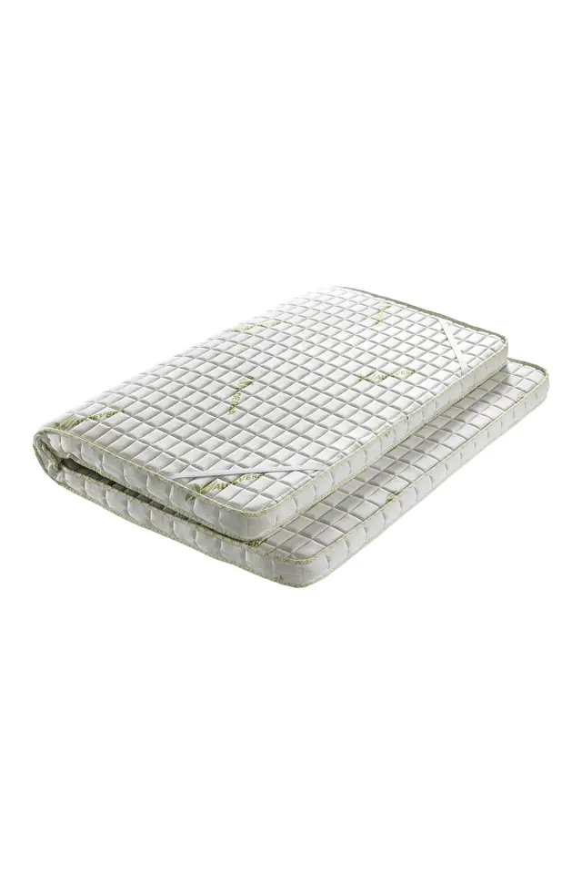 Stewehome Ορθοπεδικό στρώμα ύπνου με επίστρωση αλόης βέρα και στρώση Λευκό 200x150x7 cm 2