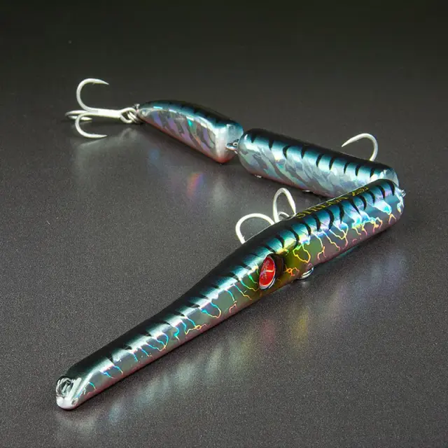 Τεχνητό Seaspin Strega 257 – Sinking Jointed Needlefish Swimbait με Αφαιρούμενη Ουρά Σιλικόνης Pink Mackerel 2
