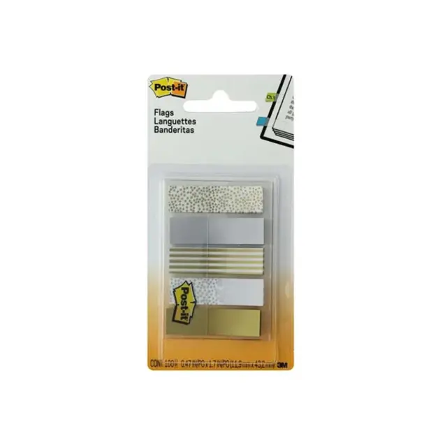 Σελιδοδείκτες 3M 684-MET 12X43 5 Χρώματα Metal.X20Φ (Post it)