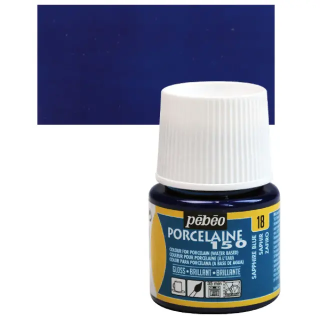 Pebeo Porcelaine 150 Σμάλτο - 18 Sapphire Blue (T) - 45ml