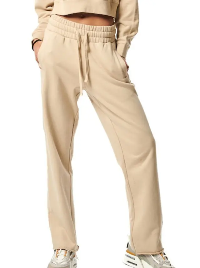 Body Action Γυναικείο Παντελόνι Φόρμας 021438-SANDGREY - L