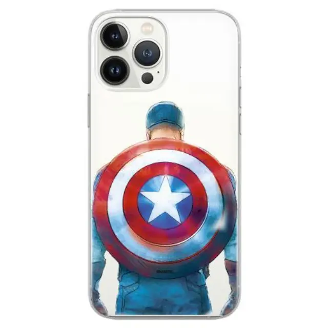 Θήκη Soft TPU Marvel Apple iPhone 14 Pro Max Captain America 002 Partial Print Διάφανο N64079