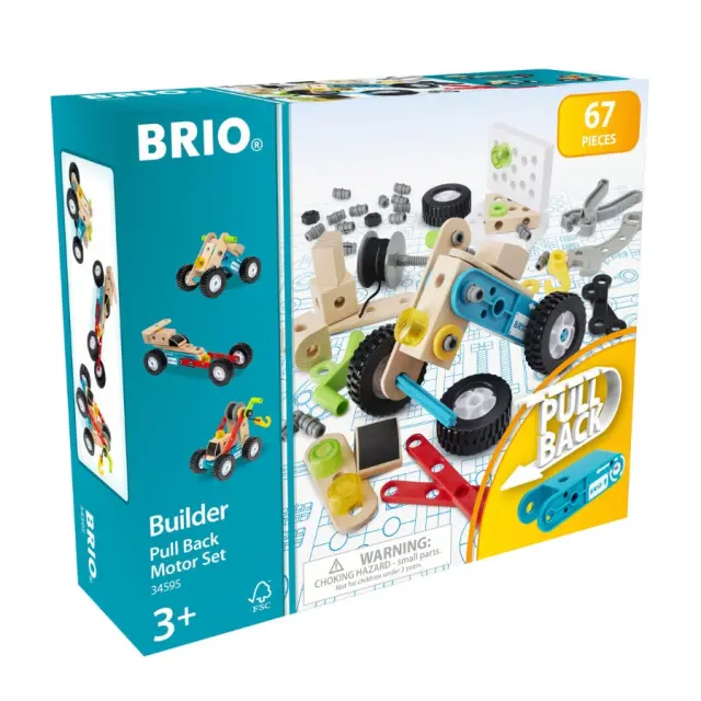 BRIO - Builder Pull back motor set 34595