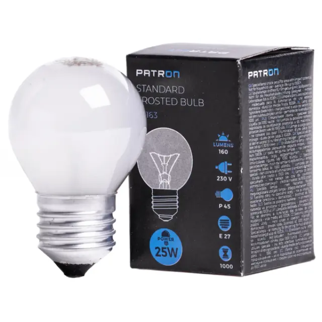 Incandescent Bulb E27 25W P45 230V FR