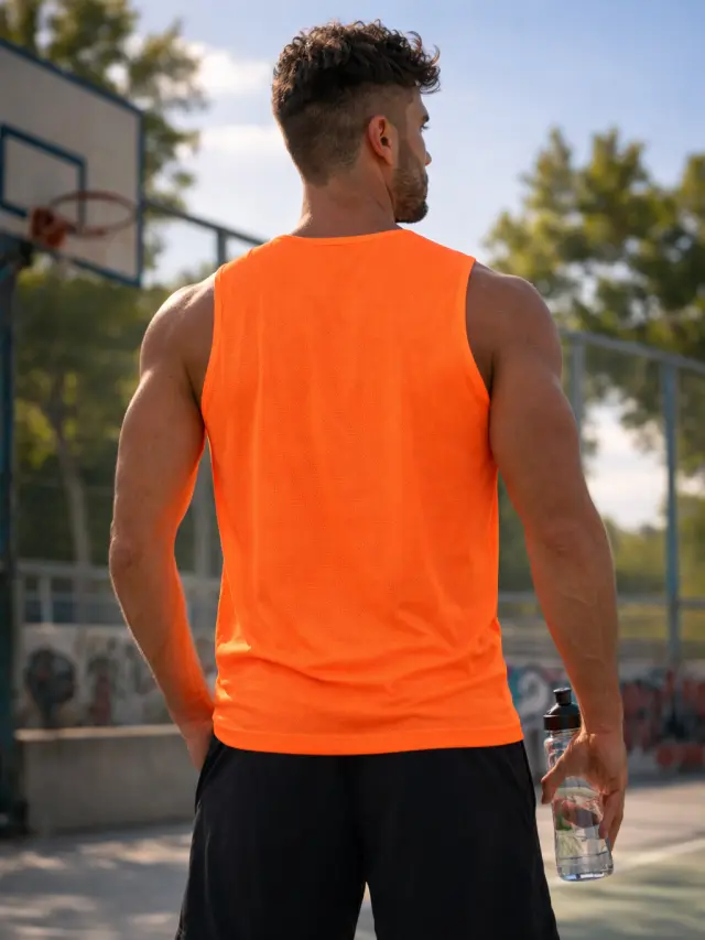 Αμάνικο Noshame® Πορτοκαλί Dry Fit - 182605 - XXL 2