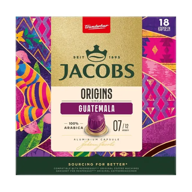 Jacobs Origins Guatemala Κάψουλες Nespresso 18τμχ