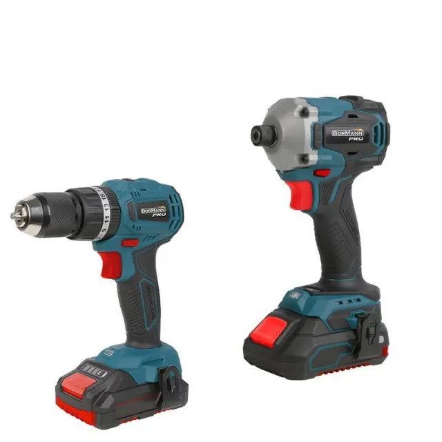 BORMANN Pro BBP5003 - BORMANN Pro BBP5003 Σετ Δραπ/βιδο Κρουστικό Compact Brushless 20V & Παλμικό Κατσαβίδι & X2 Μπαταρίες (078661)