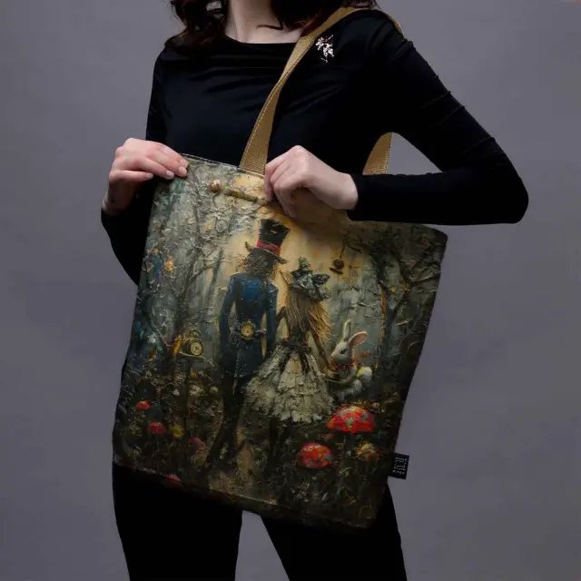 PITEX Τσάντα ώμου από Βελούδο / Tote Bag: Alice 2