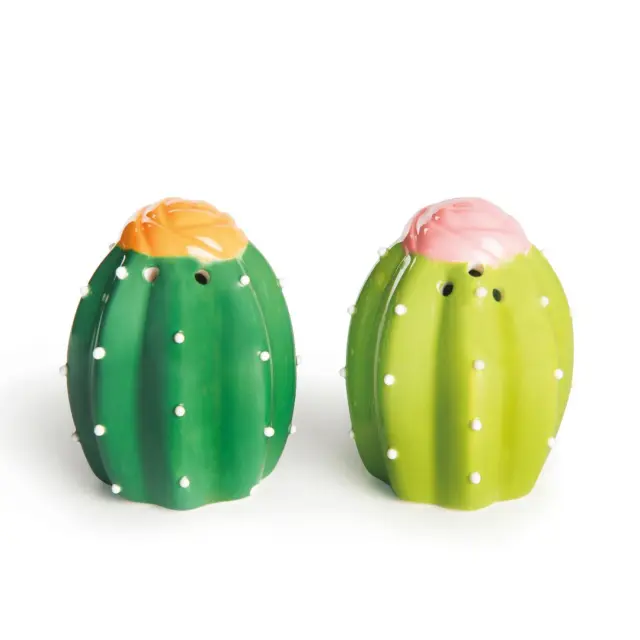 Excelsa Κεραμικό σετ Αλατοπίπερο / Salt & Pepper set: Cactus 2