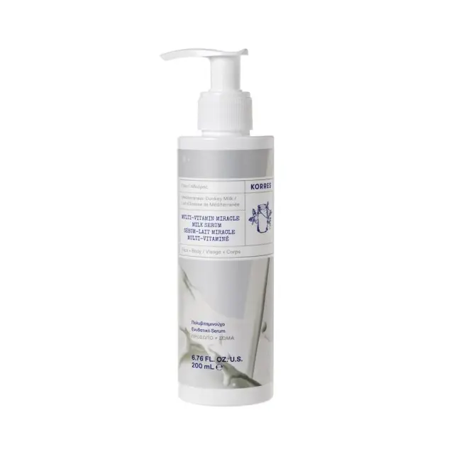 Korres Multi Vitamin Miracle Serum Ενυδατικό Body Serum με Γάλα Γαϊδούρας για Όλες τις Επιδερμίδες 200ml