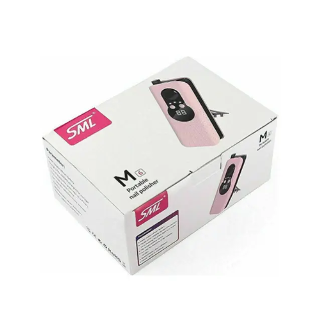 Sml M6 Τροχός Νυχιών Μπαταρίας 35000rpm σε Ροζ Χρώμα 30W 2