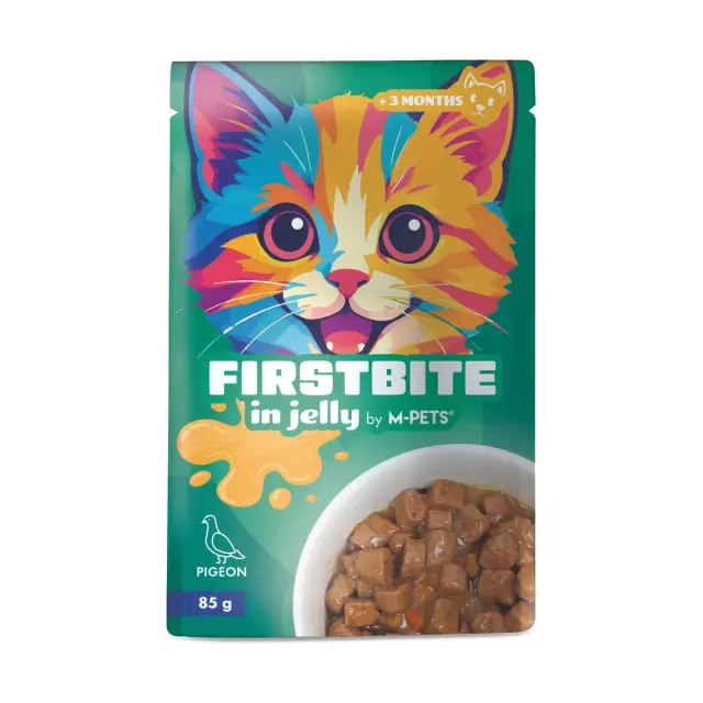 M-PETS FirstBites Περιστέρι 85gr Υγρή Τροφή Γάτας