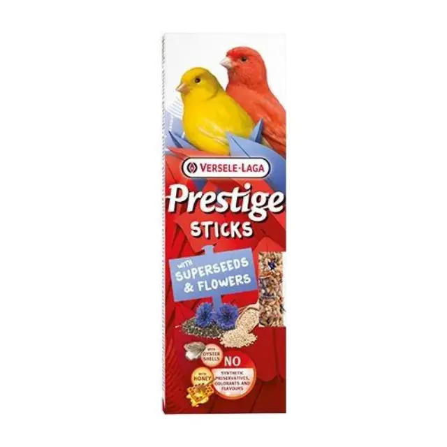 Versele Laga Prestige Sticks Canaries με Superseeds & Λουλούδια 2x30gr