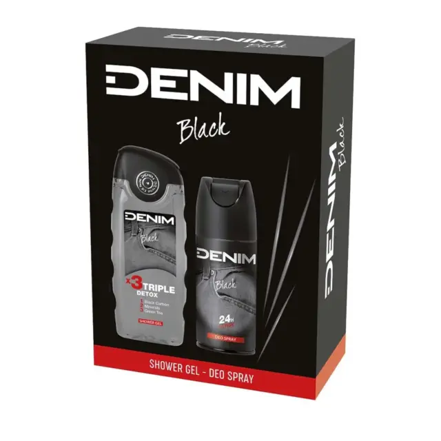 Denim Black Ανδρικό Σετ Περιποίησης Σώματος