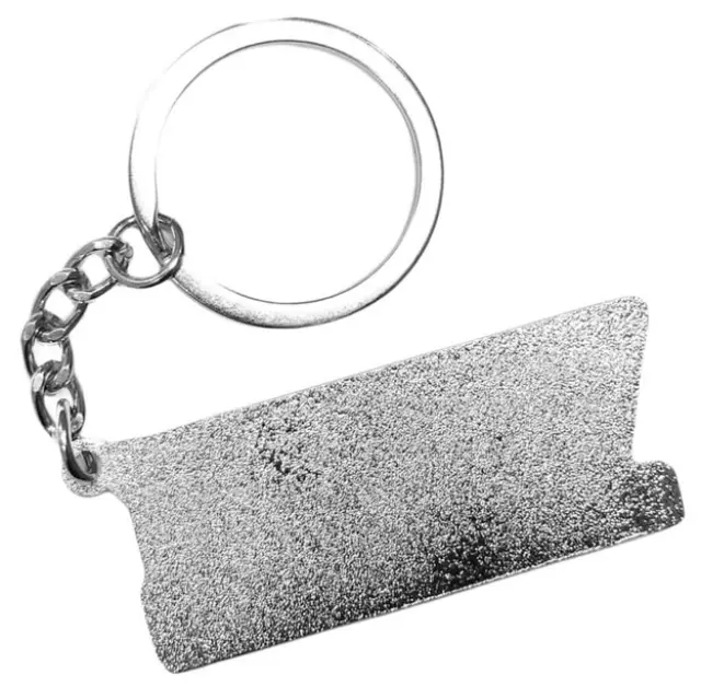 Raw Metal Keychain Μεταλλικό Μπρελόκ 5cm 2
