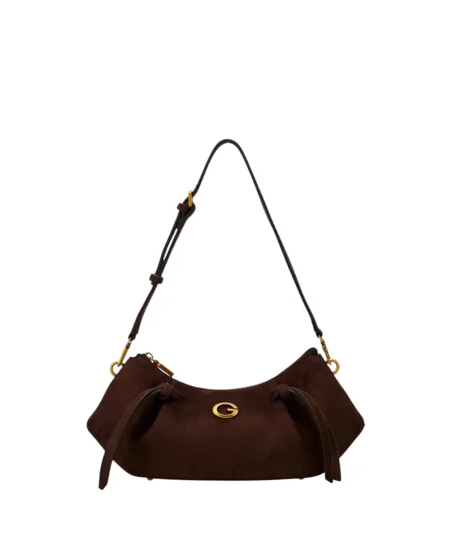 Guess - Γυναικεία Τσάντα Ώμου/Χειρός Allegra HWSG2237180-ESP Καφέ Σκούρο