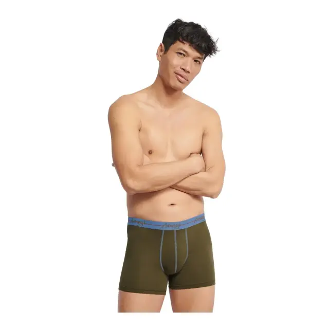 Sloggi Ανδρικό Boxer Start Short Box - Διπλό Πακέτο, Χρώμα Χακί-Γαλάζιο 2
