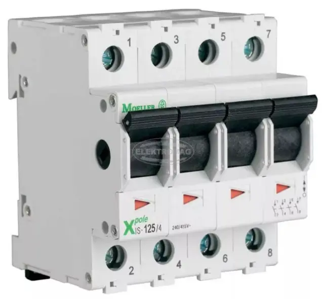 IS-40/4 Main switch, 240/415 V AC, 40A, 4-poles