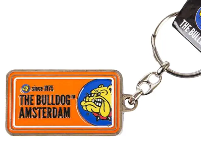 The Bulldog Amsterdam Μεταλλικό Μπρελόκ Licence Plate - Πορτοκαλί