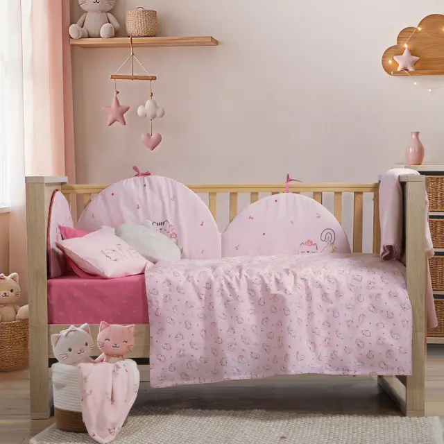 Πάντα Κούνιας Cats Are Perfect Nef Nef Homeware, ΥΦΑΣΜΑ:100%BAMB-ΕΣΩΤ:100%ΠΟΛ - PINK (040812) 2