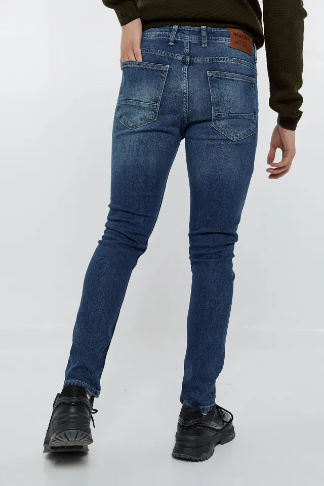 Παντελόνι Jean Slim Fit Μπλε Μπλέ 3