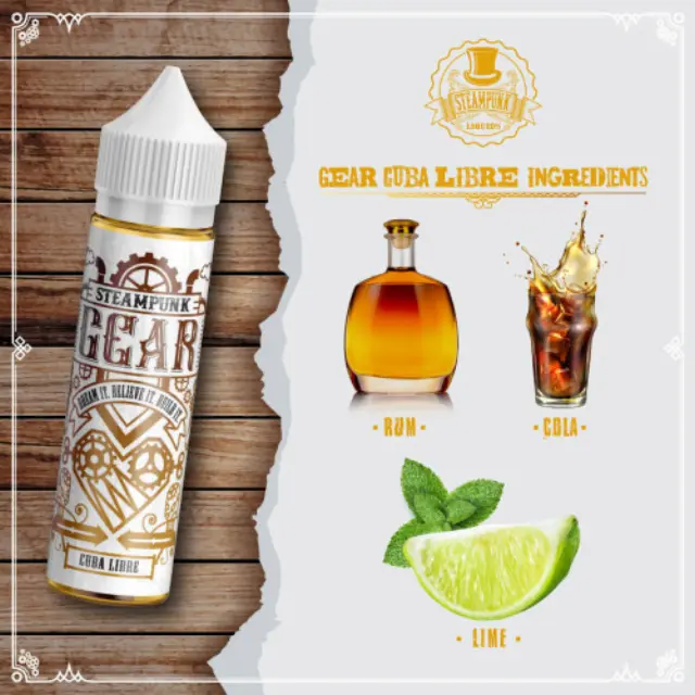 Cuba Libre 20ml (60ml) - Steampunk Gear Flavorshots 2