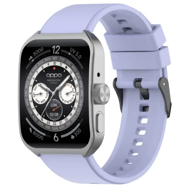 Λουράκι Solid Color για Smartwatch 22mm-Purple OEM