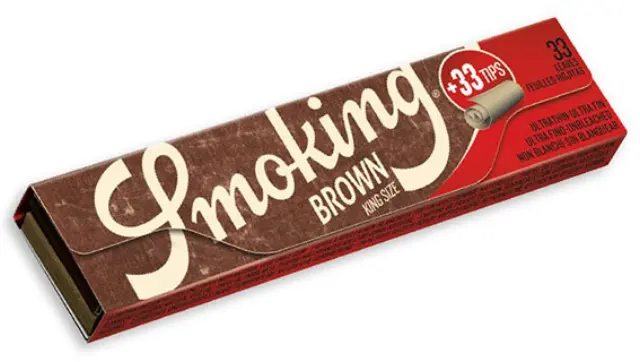 Smoking Χαρτάκια - Brown - Ακατέργαστο - King Size με Τζιβάνες