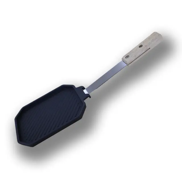Μαντεμένιο Τηγάνι Grill με Μεγάλη Λαβή - THERMOGATZ 2