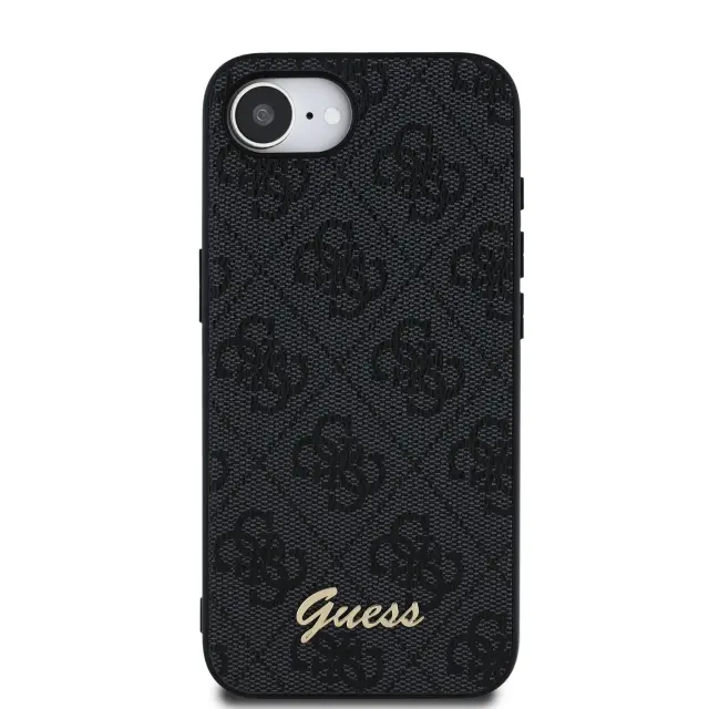 Guess 4G Script Logo MagSafe Case for iPhone 16e/17e Black 3
