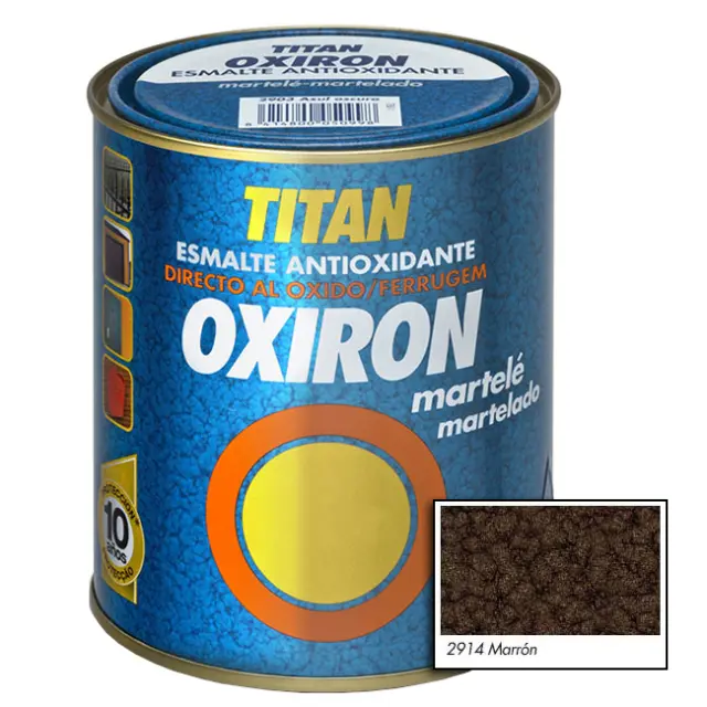 Χρώμα Αντισκωριακό Σφυρηλατό TITAN OXIRON MARTELE MARRON 750ml
