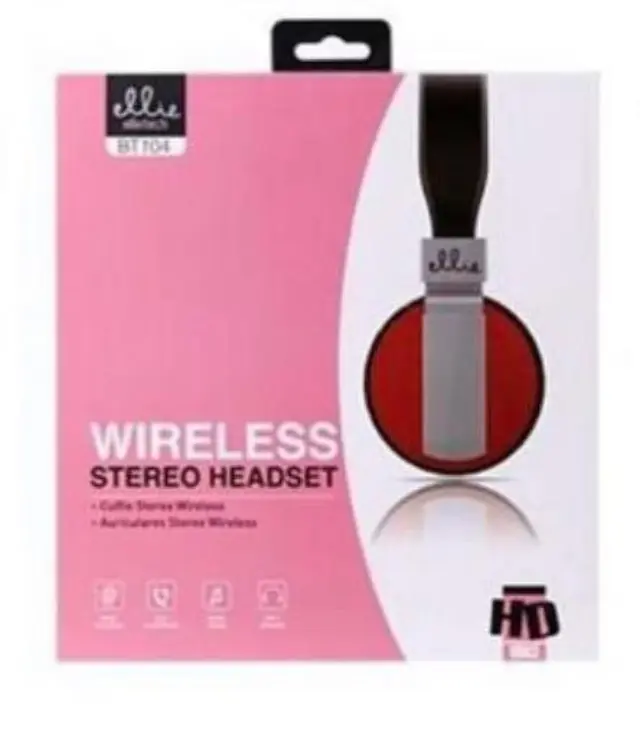 Ασύρματα On-ear Ακουστικά Ellietech BT104 Κόκκινα
