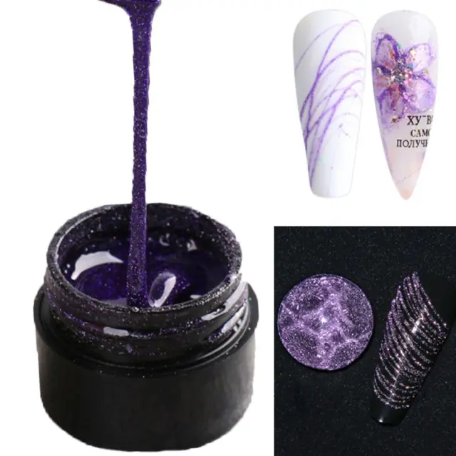 Vicky nail metalic Spider nail art gel σε μωβ χρώμα 5ml