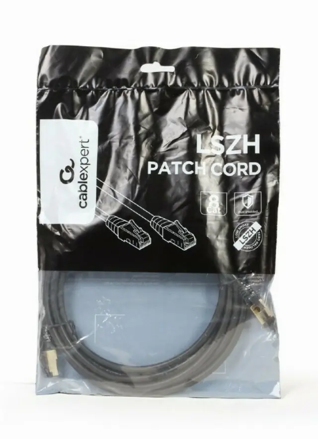 Καλώδιο Cablexpert S/FTP Cat.8 Black 2m (PP8-LSZHCU-BK-2M) 3