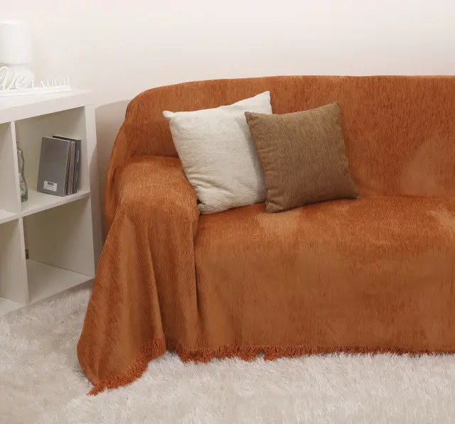 Ριχτάρι Τριθέσιο 180Χ280 Anna Riska 1300 Terracotta 100% Chenille