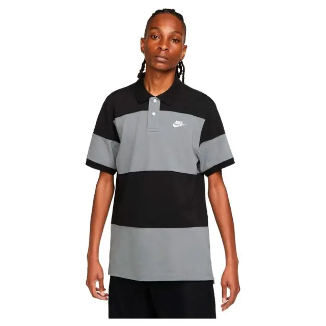 Nike Sportswear Polo Essential T-Shirt (DM6950-010) - Μαύρο-Γκρί