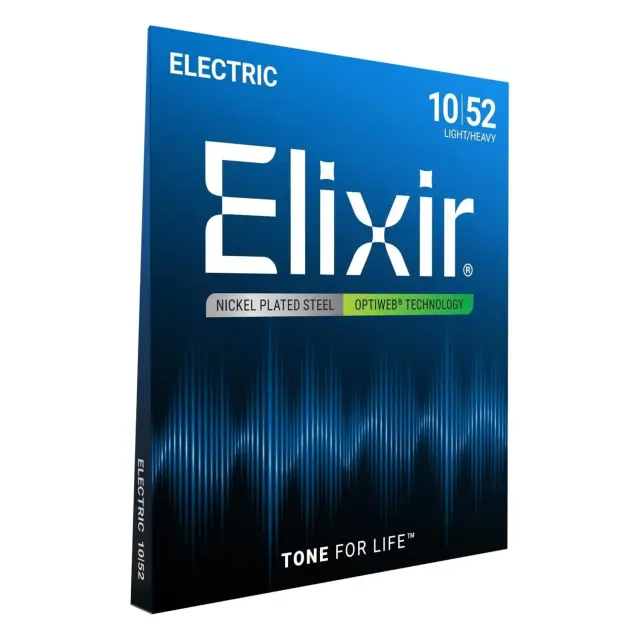 Elixir 19077 Optiweb Nickel Plated Light / Heavy Χορδές Ηλεκτρικής Κιθάρας 10-52