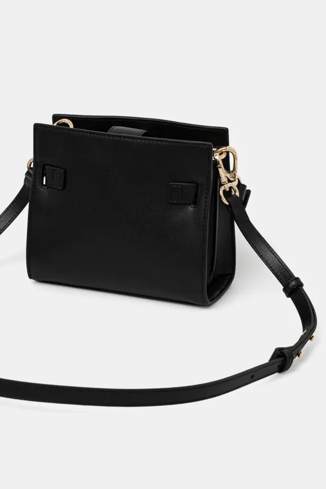 Tommy Hilfiger - Γυναικεία Τσάντα Th Heritage Mini Satchel AW0AW16896-BDS Μαύρο 3