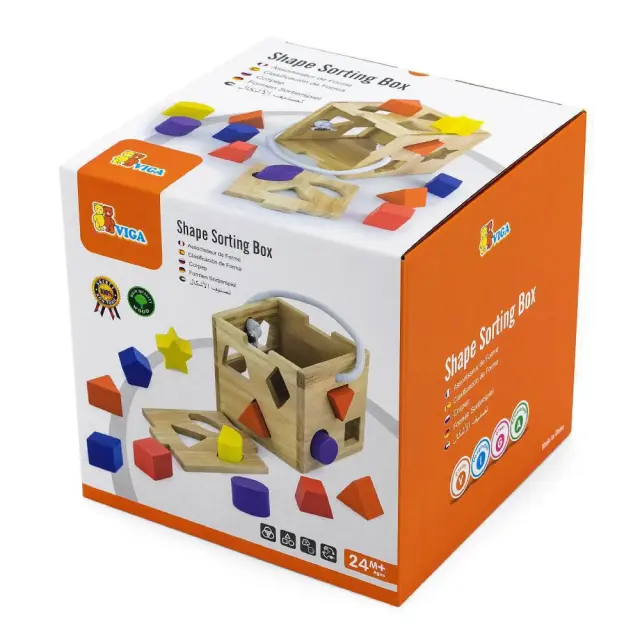 Viga Κύβος ταξινόμησης μασιφ rubberwood 2