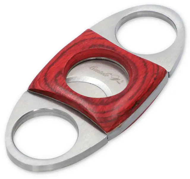 Κόφτης Πούρων Gentelo Cigar Cutter Metal με Ξύλινη Επένδυση 2-Blade - 9cm (8017) 3