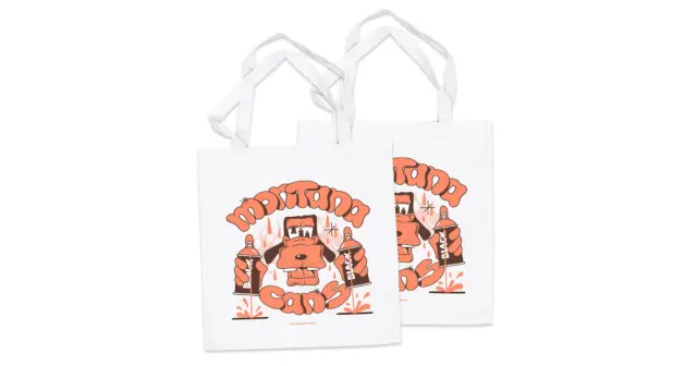 MONTANA COTTON BAG BLACK DOG WHITE 2
