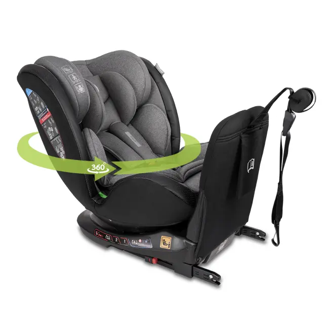 Lorelli Κάθισμα Αυτοκινήτου "ARES" i-Size 40-150 CM ISOFIX,360,ANTI REBOUND BAR Grey Γκρι 3