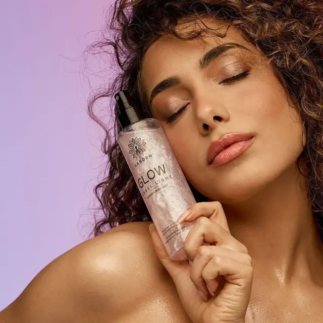 GARDEN Glow Angel Light Body Mist Silver Rose Shimmer Λάδι με Λάμψη 200ml 2