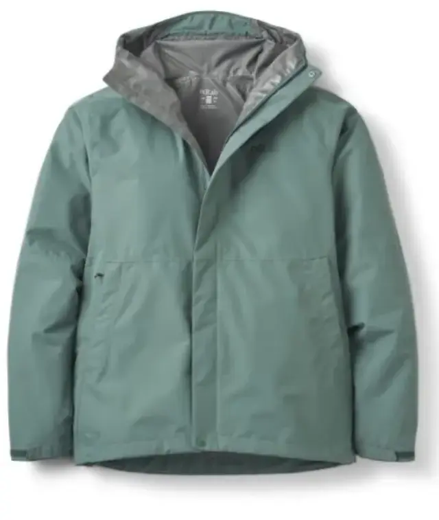 Rab Downpour Jacket Sage Ανδρικό Αδιάβροχο 20.000 HH - Large