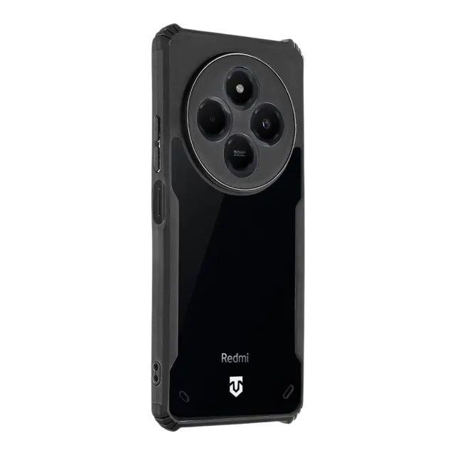 Tactical Quantum Stealth Cover for Xiaomi Redmi 14C 4G/A4 5G/Poco C75 Clear/Black 2
