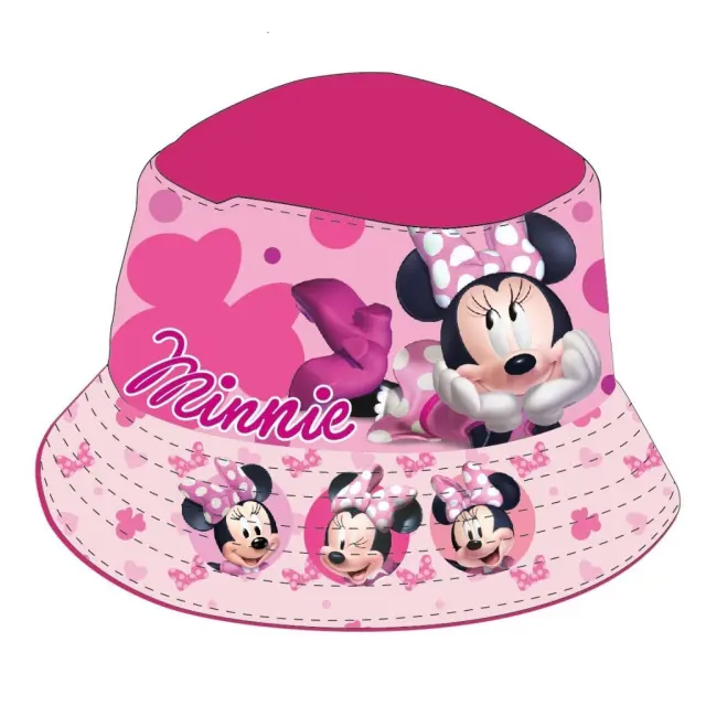 Disney Minnie Mimicry Παιδικό Καπέλο Bucket Υφασμάτινο Ροζ 2