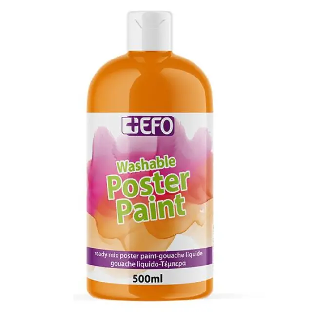 Τέμπερα +Efo 500ml Πορτοκαλί