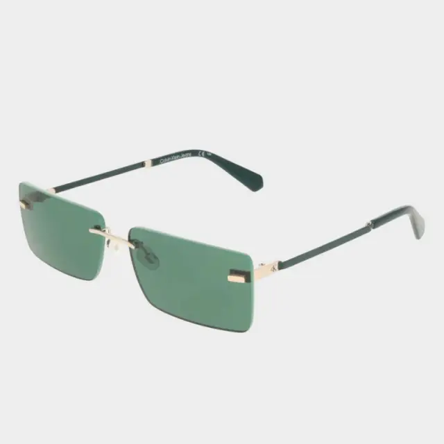 Calvin Klein - Γυναικεία Γυαλιά Ηλίου CKJ25206S-720 με Πράσινο Μεταλλικό Σκελετό και Πράσινο Φακό 2