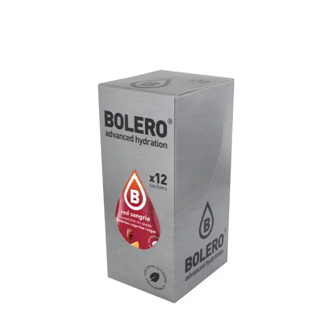 BOLERO Κόκκινη Σανγκριά - Χυμός σε σκόνη για 1,5Lt (Κουτί των 12) 9gr